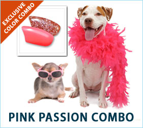 Help your canine lovebug feel the joy and Pink Passion of Valentine's Day in pink glitter, hot pink, and pastel pink Soft Paws&reg;.