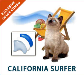 Cats and water don't always mix, but these lovely nail caps allow them to go together like bees and honey.