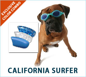 The ocean, the waves, the sun, the warm air. Our California Surfer nail cap combo keeps all of these joys close at hand for you and your dog.